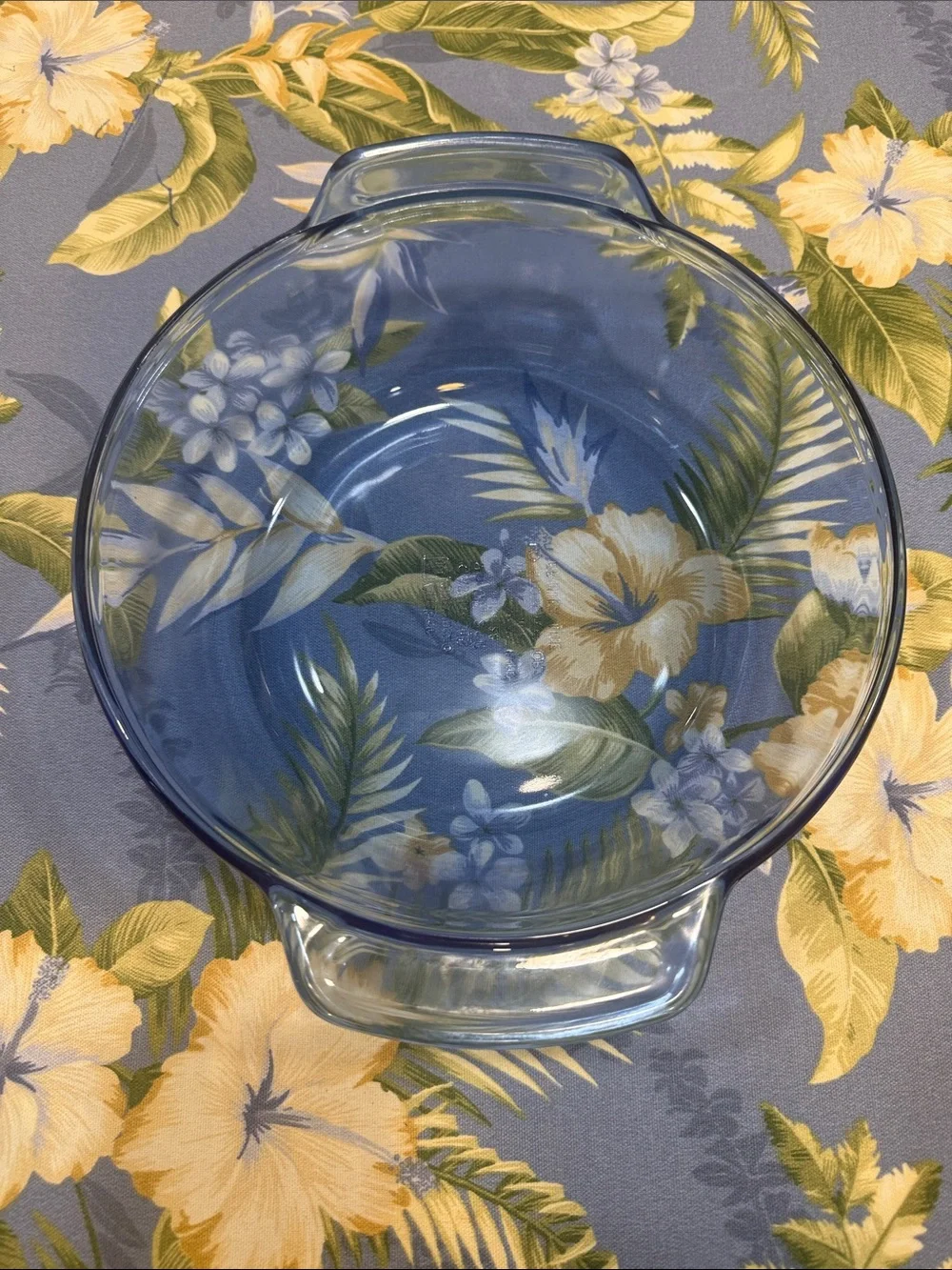 Cobalt Blue Anchor Glass Covered 2 quart Casserole - Oven-to-Table Serveware